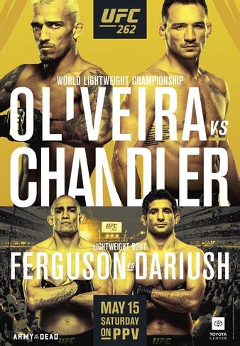 ufc 262 live stream free|ufc 262 tapology.